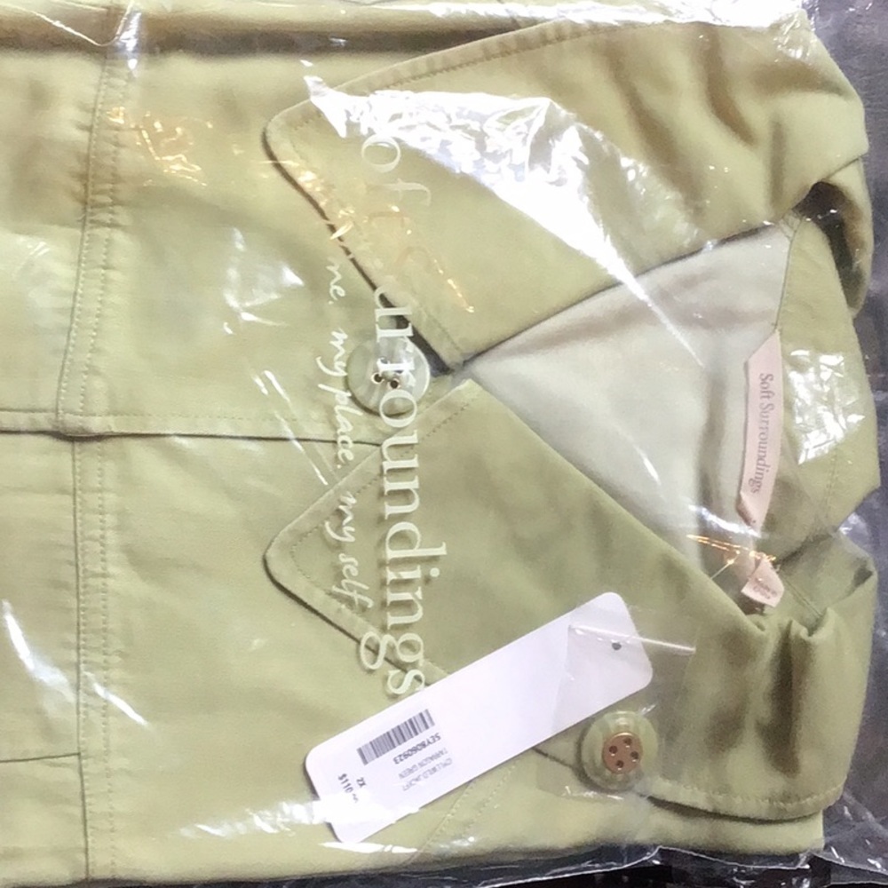 Soft Surroundings Sage Green Blazer